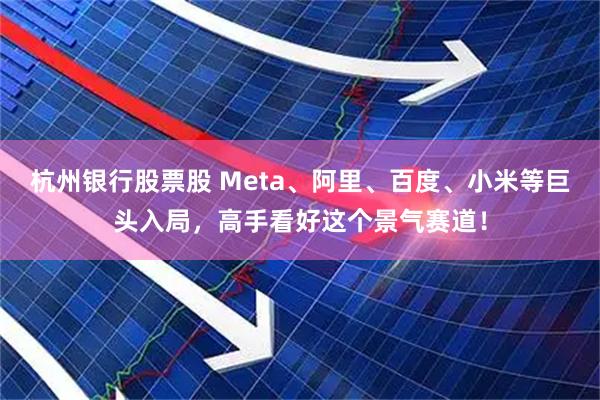 杭州银行股票股 Meta、阿里、百度、小米等巨头入局，高手看好这个景气赛道！