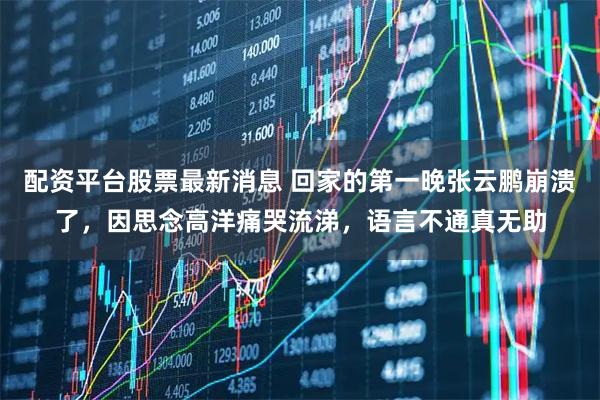 配资平台股票最新消息 回家的第一晚张云鹏崩溃了，因思念高洋痛哭流涕，语言不通真无助