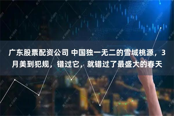 广东股票配资公司 中国独一无二的雪域桃源，3月美到犯规，错过它，就错过了最盛大的春天